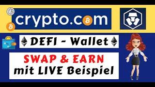 Defi Wallet Swap und Earn Crypto.com | deutsche Anleitung