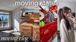 moving states! packing, target home haul, updates  MOVING VLOG ep 2