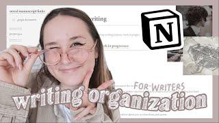 how to ORGANIZE your writing/novel projects! // *aesthetic setup* using notion