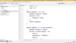 Queue using Array - Implementation (Java)