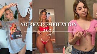 TOP 5 - Stunning TikTok Girls no bra compilation 2023 | Hot Girls | Free the nipples.