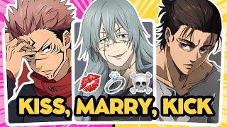 KISS , MARRY ,  KICK  [Anime BOYS]  | ANIME QUIZ