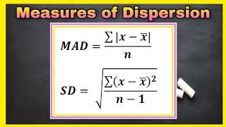 MEASURES OF DISPERSION-Range, Mean Absolute Deviation, Variance & Standard Deviation TAGALOG-ENGLISH