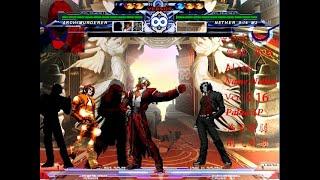 KOF MUGEN !! Legend God Rugal ,Archimurderer ,O.Kyo Lv3(Golden Mode) ,Legend Gold Kyo VS Nether 0.16