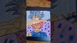 drawing Goku vs Vegeta by sai manish#anime #drawing 