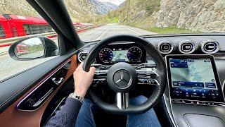 MERCEDES C-KLASSE (C 300 4MATIC AMG Line) - SCENIC POV-Fahrt in der SCHWEIZ