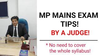 MP Civil Judge Mains Exam Tips by AVNEESH DHARIWAL (JUDGE)