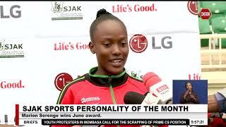 Marion Serenge wins June award of SJAK Sports personality of The Month