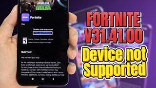 Download Fortnite APK Fix V31.41.00 for Device Not Supported in 2024