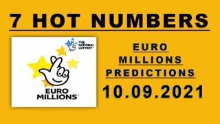 10.09.2021 | Euro Millions Lotto Predictions for today | @TheNationalLottery UK Jackpot.