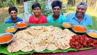 30 PAROTTA CHILLI CHICKEN EATING CHALLENGE | PAROTTA EATING COMPETITION | FOOD CHALLENGE