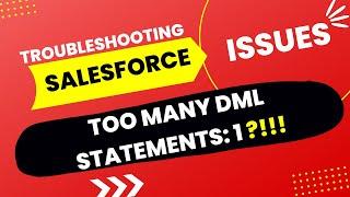 what causes too many dml statement 1 error | LWC | Salesforce Interview Question | how to fix it