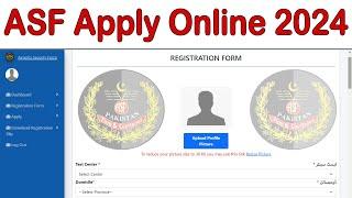 How to Apply in ASF Online Registration ASF Online Apply Process How to apply for ASF Jobs 2024