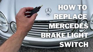 How To Replace Mercedes Brake Light Switch - C-Class, E-Class, S-Class, SL, SLK and more