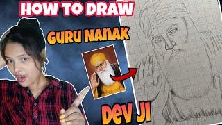 Guru Nanak dev ji Outline tutorial easy|Guru Nanak dev ji easy drawing| How to draw