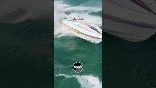 Black Thunder #haulover #powerboat #blackthunder #waves #roughinlet #speedboat #gofastboat #sendit