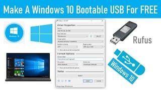 How To Make A Windows 10 Bootable USB For FREE