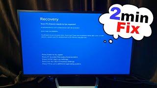 Recovery - Your PC/Device needs to be required Error Code 0xc00000e