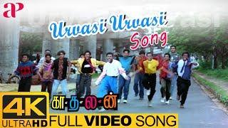 Urvasi Urvasi Full Video Song 4K | Kadhalan Songs | Prabhu Deva | AR Rahman | Shankar