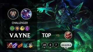 Vayne Top vs Vladimir - BR Challenger Patch 10.7