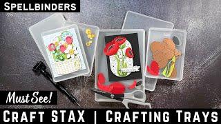 Amazing! CRAFT STAX Crafting Trays at Spellbinders #teamspellbinders #neverstopmaking