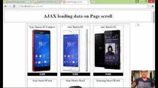 ajax loading of data on page scroll down action using jquery, php and mysql - Part (1/3)