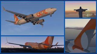 XPLANE-11|Zibo 737-800 |Congonhas-Santos Dumont & Back|