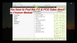 How to Post FO to Finance Posting (Sales Posting) in IDS 6.5 & 7.0 Software