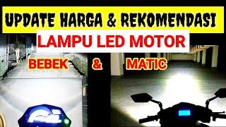 SUPER TERANG!  rekomendasi & harga lampu led motor paling terang ||TERBARU