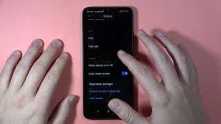 Redmi 13C: Find Display Settings