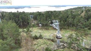 KOLMARDENS SAFARI CABLE CAR ON-RIDE HD POV - KOLMARDEN WILDLIFE PARK, SWEDEN