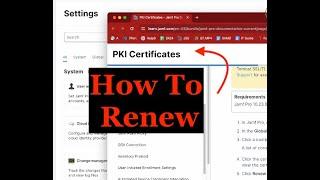 PKI Certificates renwal work flow #JamfPro