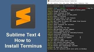 How to Install and Use Terminus in Sublime Text 4
