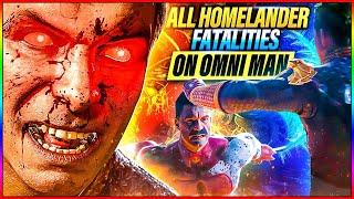 All Homelander Fatalities On Omni Man - Mortal Kombat 1 (PS5)