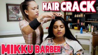 Hair cracking head massage therapy by Mikku Barber to reduce headache n Stress ASMR