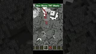 Minecraft New Biome Blasts With TNT #gaming #tntblast #newbiome #minecraft #viralshorts