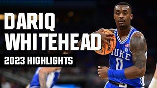 Dariq Whitehead 2023 NCAA tournament highlights