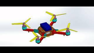 [SolidWorks & FloEFD]  Quadcopter (Drone) Motion Study