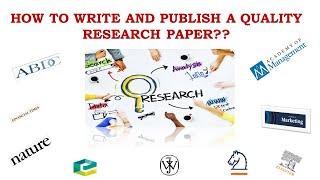 National Level Webinar on How to Write & Publish Quality Research Paper | Kantesha Sanningammanavara