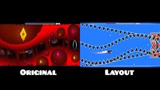 "Crazy III" Original vs Layout | Geometry Dash Comparison