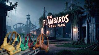 Bankrupt Abandoned Flambards Amusement Park - Closed For Good Security chased us!  Motorcycles Found