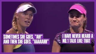 Wozniacki Frustrated With Niculescu | Sometimes She Goes "Ah!", And Then She Goes "Aaaaaahh"