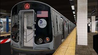 OpenBVE NYC Subway: R179 A train from 207 St to Jay St-Metrotech