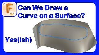 Fusion 360 Quick Tip | Can We Draw A Spline On A Surface? #Fusion360 #CAD #Design