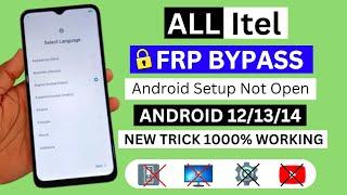 All Itel Frp Bypass Android 12,13,14 | All Itel Google Lock Bypass 2025 | All Frp Unlock Without Pc