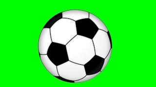 Copyright Free 3D Bouncing football Green Screen Effect | Chroma Key | Royalty Free |