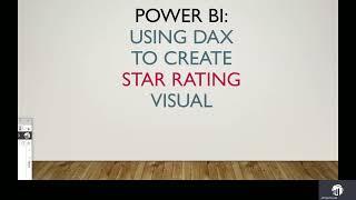 Power BI: Using DAX to Create Star Rating Visual