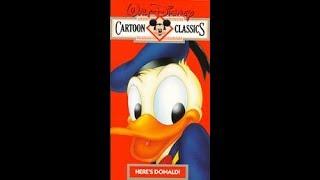 Opening,Intervals,And Closing To Walt Disney Cartoon Classics:Here's Donald 1987 VHS(Reupload)