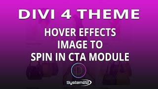 Divi Theme Hover Effects Image To Spin In CTA Module 