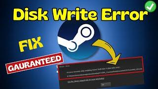 Steam disk write error Fix